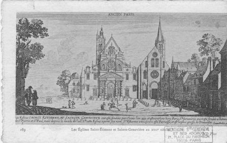486 Les églises Saint Etienne-du-Mont et Sainte Geneviève au XVIIè s