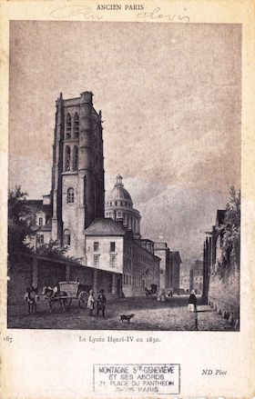 488 Ancien Paris. Le Lycée Henri IV en 1830