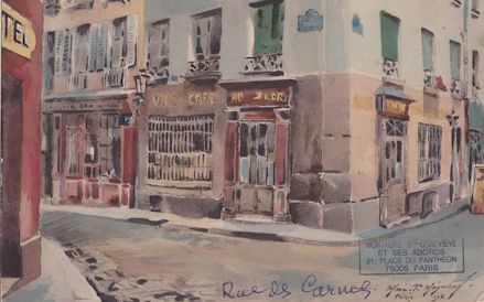 491-recto Rue des Carmes. le Cabaret au Sabot d'or au n° 32 (1915 ou 1925)