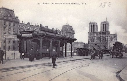 630 La gare de la place Saint Michel